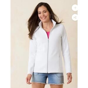 TOMMY BAHAMA THE ARUBA FULL-ZIP SWEATSHIRT WHITE -size XL